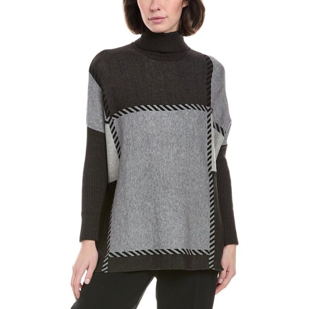 Joseph A. Womens  Turtleneck Tunic Sweater